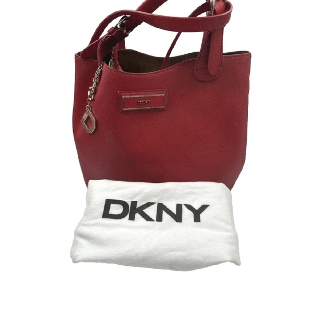 Dkny red saffiano